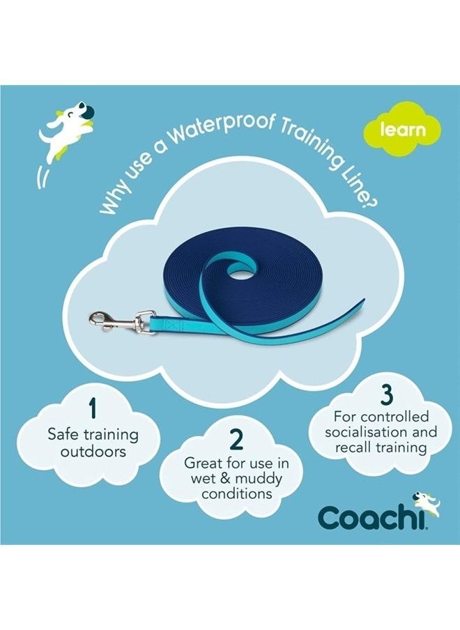 The Company of Animals Coachi Training Line 10m Safe Training Outdoors, Recall Training, Dog & Puppy Socialisation, Lightweight, Waterproof, Perfect for Stopping Chasing. Suitable for Medium & Large Dogs & Puppies  - Image 4