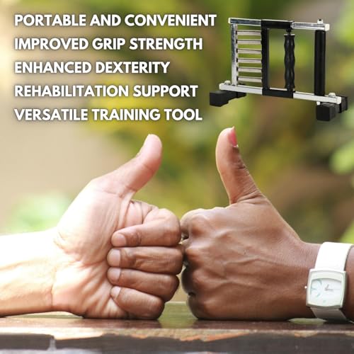 Physiogears Finger Grip Exerciser Metal Spring Finger Exerciser Hand Gripper Used in Physiotherapy - Image 5