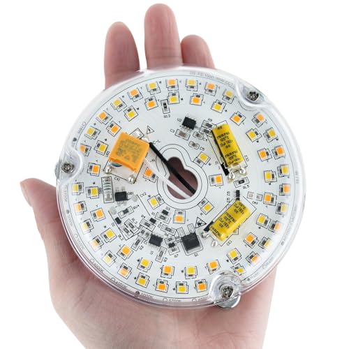 HAOLEDI 4" 20W LED Ceiling Fan Light Retrofit Kit, Ceiling Light Retrofit Engine PCB, 3CCT 3000K/4000K/5000K, 120V, 2400LM, CRI90, Dimmable, ETL Listed - Image 3
