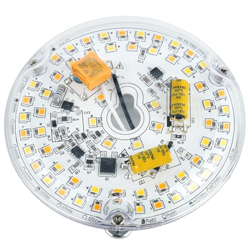 HAOLEDI 4" 20W LED Ceiling Fan Light Retrofit Kit, Ceiling Light Retrofit Engine PCB, 3CCT 3000K/4000K/5000K, 120V, 2400LM, CRI90, Dimmable, ETL Listed - Image 2