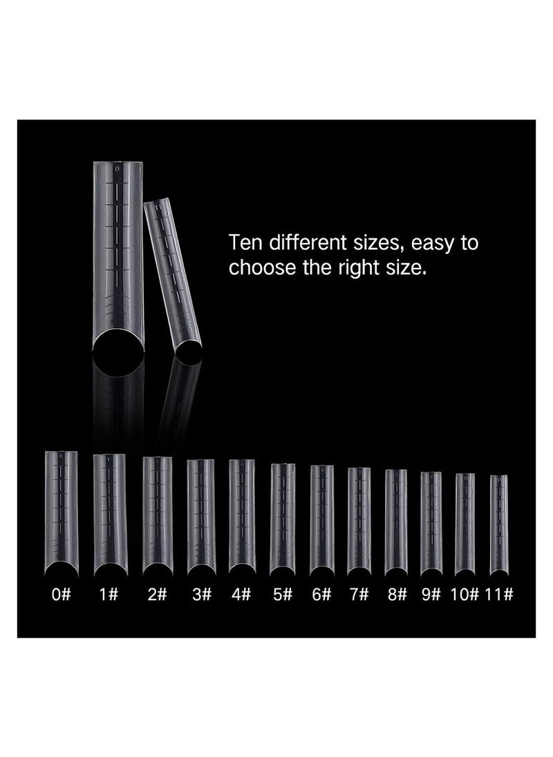 brunson Dual Nail Forms for Poly Extension Gel Pre-shaped False Tips with Scale 120pcs Manicure Tool for Nail Extensions Mold Nail Tips Acrylic Nails False Nails Manicure Tool  - Image 4