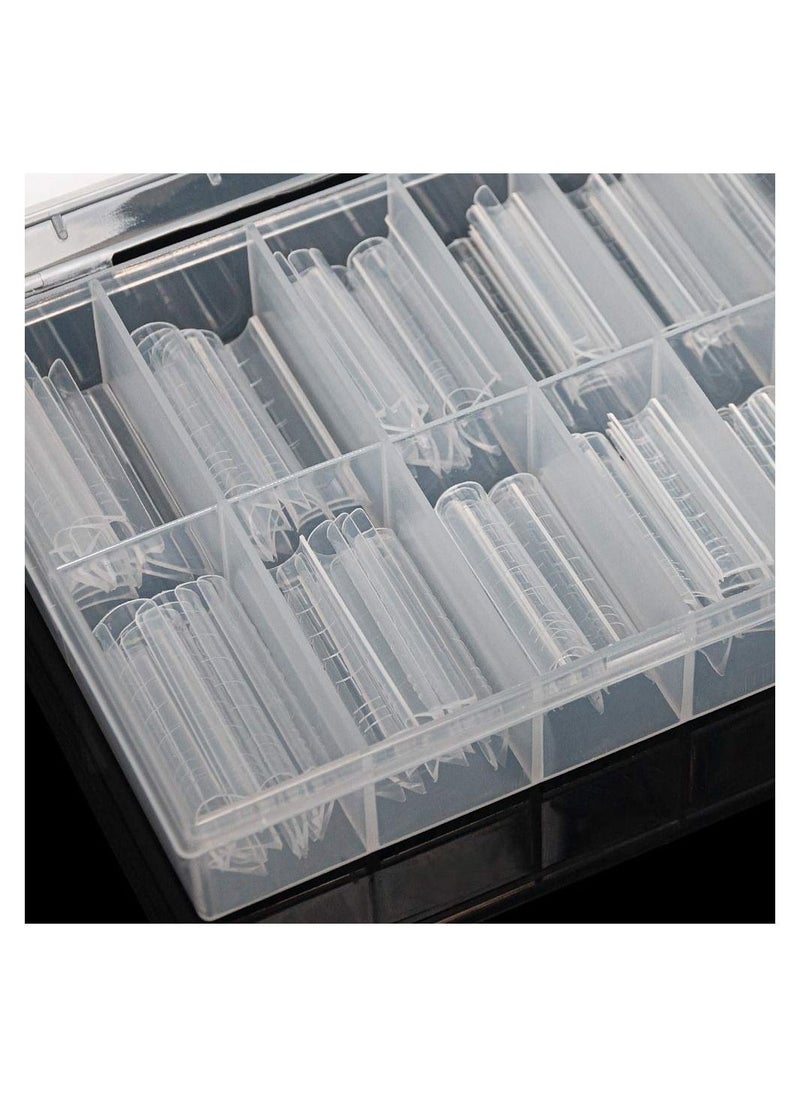 brunson Dual Nail Forms for Poly Extension Gel Pre-shaped False Tips with Scale 120pcs Manicure Tool for Nail Extensions Mold Nail Tips Acrylic Nails False Nails Manicure Tool  - Image 5