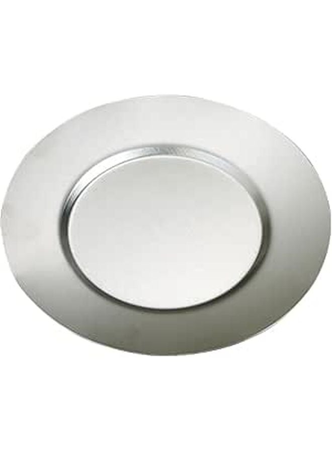 Stainless Steel 14Cm Round Shallow Dessert Plate Food Serving Tray For Kitchen Party Bbq - Image 1
