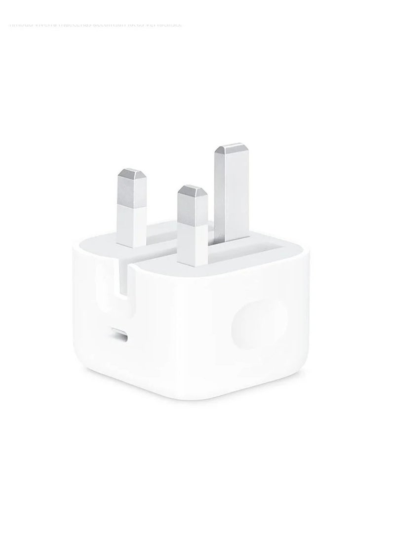 general White wall plug with Type C port compatible with Apple and Samsung devices - Image 1