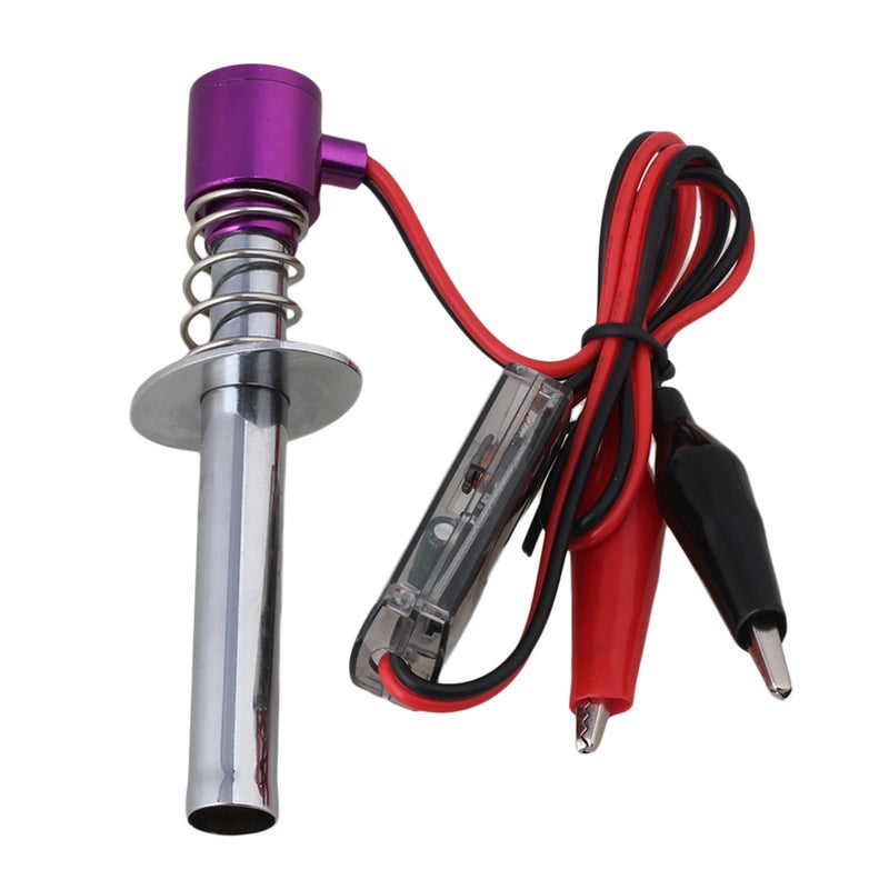 BQLZR Metal Purple Upgraded 6V 24V Electronic Glow Plug Starter Igniter Replacement for Nitro RC Car - Image 2