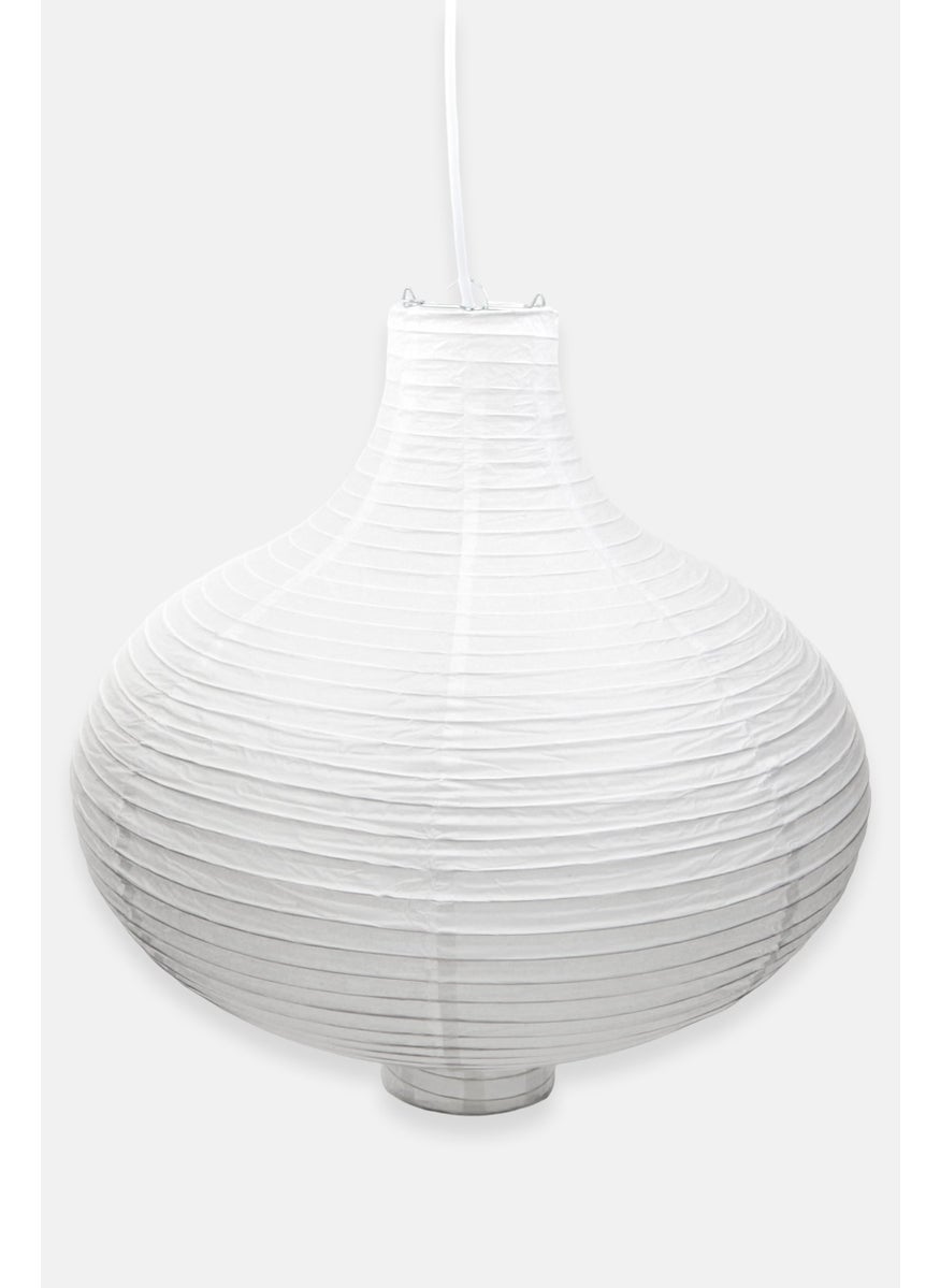 Muy Mucho Round Ceiling Lamp 40 H X 39 Dia cm, White  - Image 1