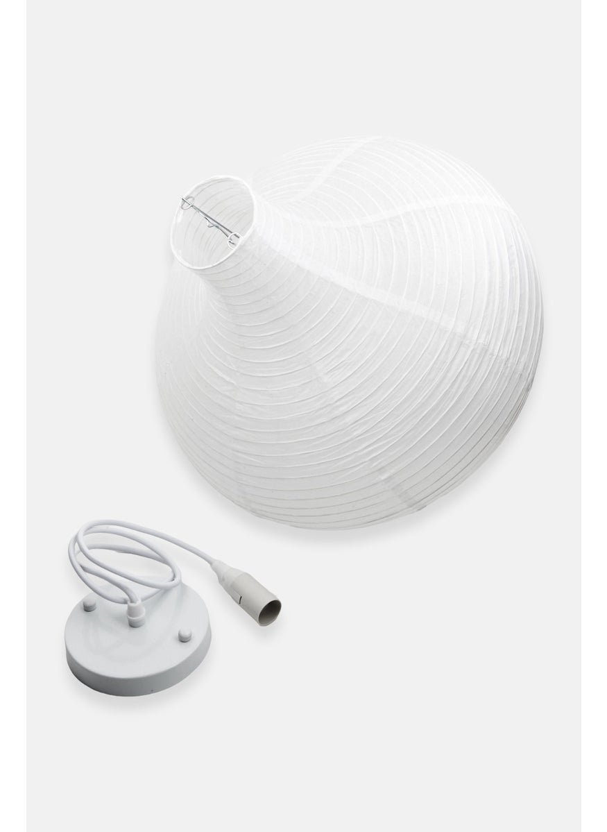 Muy Mucho Round Ceiling Lamp 40 H X 39 Dia cm, White  - Image 2