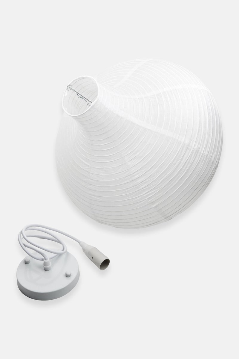 Muy Mucho Round Ceiling Lamp 40 H X 39 Dia cm, White  - Image 2