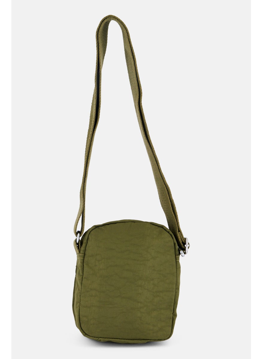 I Love Fashion Women Brand Logo Cross Body Bag 16 L x 19 H x 8 W cm, Olive  - Image 2