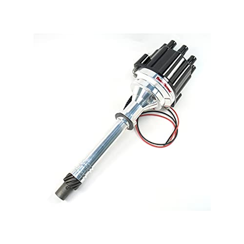 Pertronix D200800 Flame-Thrower Black Cap Plug and Play Marine Billet Electronic Distributor with Ignitor II Technology with Black Cap for Chevrolet Small Block/Big Block - Image 1