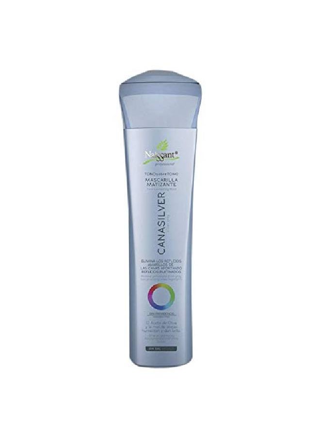 Naissant Professional Hair Treatment Mask Color Depositing Color Intensifier And Tone Correcting Highlights Without Salt Paraben And Ammonia (Silver Gray Cana Silver)  - Image 1