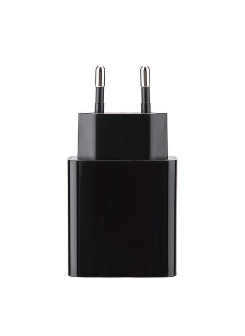 USB 5V2.2A Dual Port Charging Plug Adapter Digital Display Travel   Black
