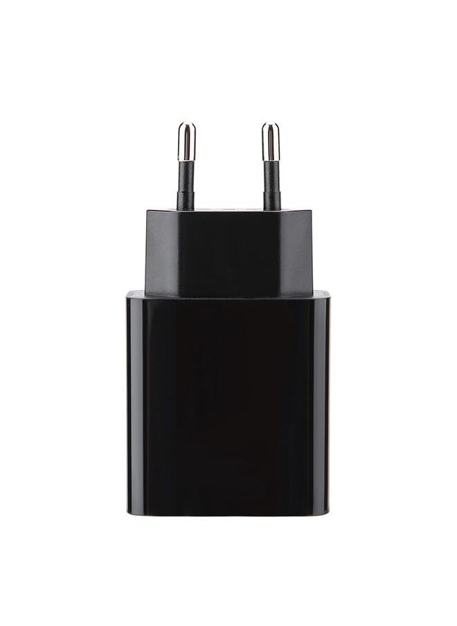 Thoraya USB 5V2.2A Dual Port Charging Plug Adapter Digital Display Travel   Black  - Image 1