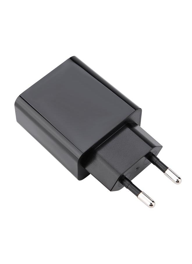 Thoraya USB 5V2.2A Dual Port Charging Plug Adapter Digital Display Travel   Black  - Image 5