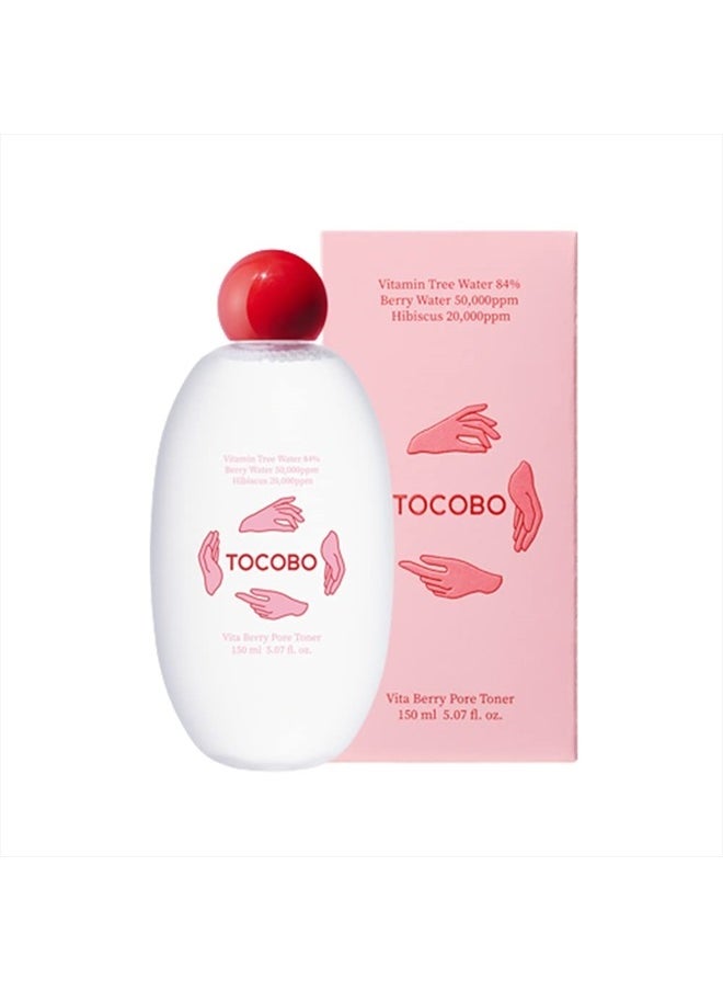 Tocobo - Vita Berry Pore Toner 5.07 fl.oz / 150ml, | Vitamin facial toner, Pore Tightening Toner, for Oily & Combination Skin | Vegan, Alcohol free, Korean Skincare - Image 1