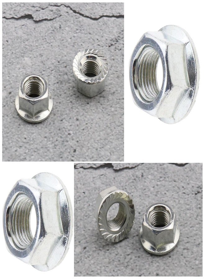 Create idea 8Pcs 3/8" (9.5mm) Bicycle Wheel Axle Track Flange Nuts for Bicycle Front and Rear Wheels Std MTB Hybrid Bikes Kids Bikes Bicycle Wheels Accessories Alloy - Image 5