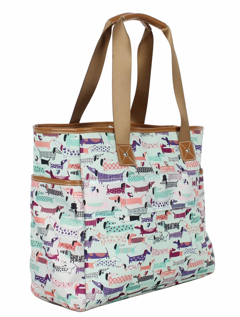 Lily Bloom Pattern Handbag for Women, Large Capacity Tote Bag Satchel Shoulder Bag - Image 2