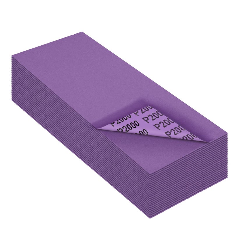 MAXMAN Sandpaper 2000 Grit,Wet Dry Sanding Sheets,High Performance Ceramic Abrasive Sand Paper for Wood Furniture Finishing,Metal Grinding,Automotive Polishing,9 x 3.6 Inch,25-Pack - Image 1