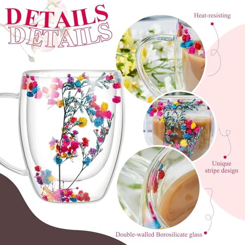 bellemax Double Wall Coffee Mug Double Layer Glass, Latte Cups, Cappuccino and Hot Chocolate Mugs with Handle, Clear Glass, Zero Lead for Hot & Cold Tea Milk Drinks Set of (Coffee Mug 300 ML, 2) - Image 4