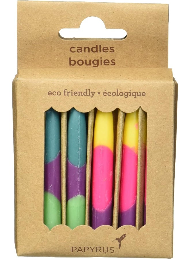 Papyrus Eco-Friendly Birthday Candles, Tie Dye (12-Count) - Image 4