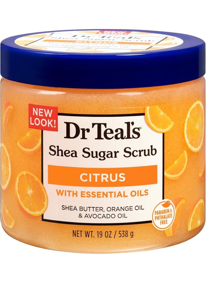 Dr Teal's Shea Sugar Citrus Body Scrub 538 G  - Image 1