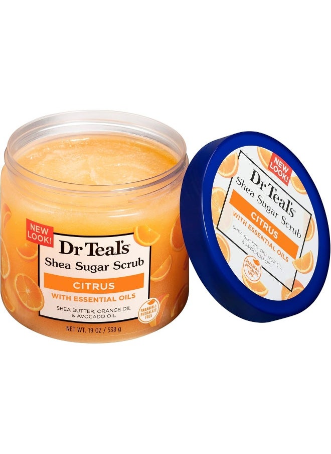 Dr Teal's Shea Sugar Citrus Body Scrub 538 G  - Image 2