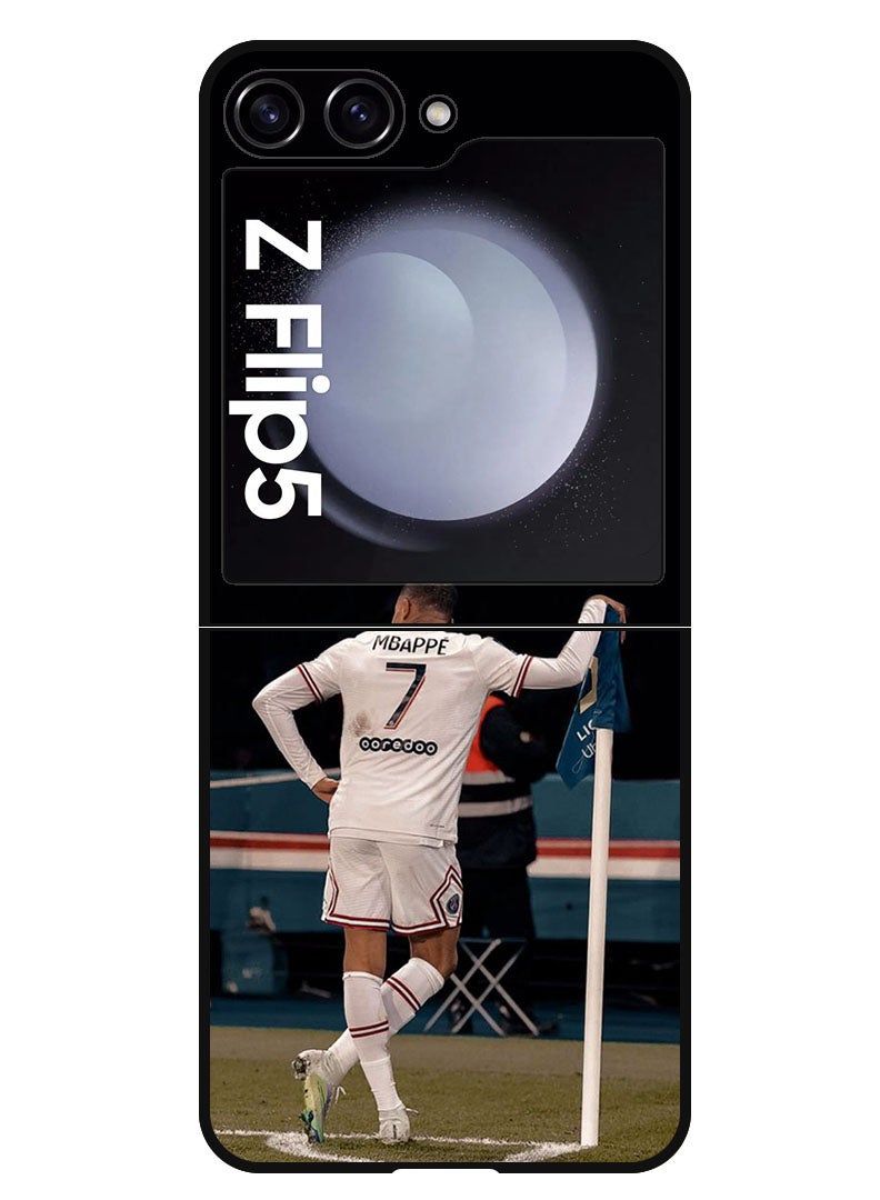 Theodor Protective Case Anti Scratch Shock Proof Bumper Cover For Samsung Galaxy Z Flip 5 Mbappe - Image 1