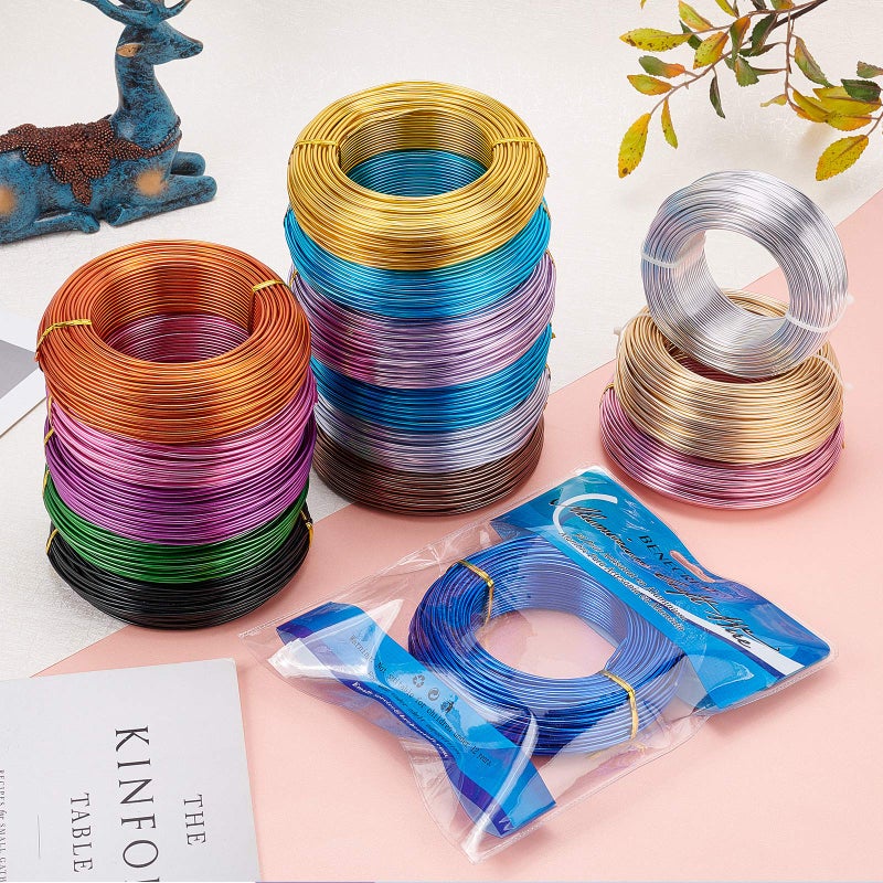 BENECREAT 180 Feet 12 Gauge Silver Aluminum Wire Bendable Metal Sculpting Wire for Bonsai Trees, Floral, Home Decors and Other Arts Crafts Making - Image 4