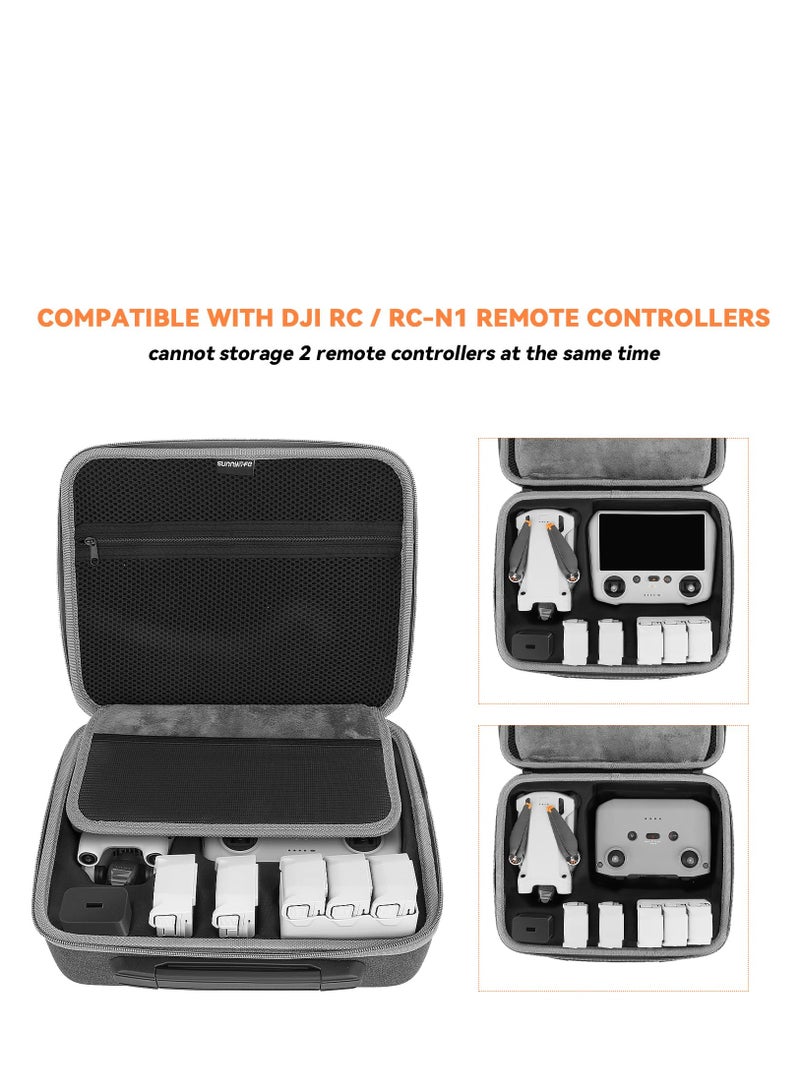 SYOSI Mini 3 Pro Carrying Case Waterproof Storage Bag Hard Case Travel Bag All-in-1 Protective Box with Adjustable Shoulder Strap for DJI Mini 3 / Mini 3 Pro Accessories  - Image 3