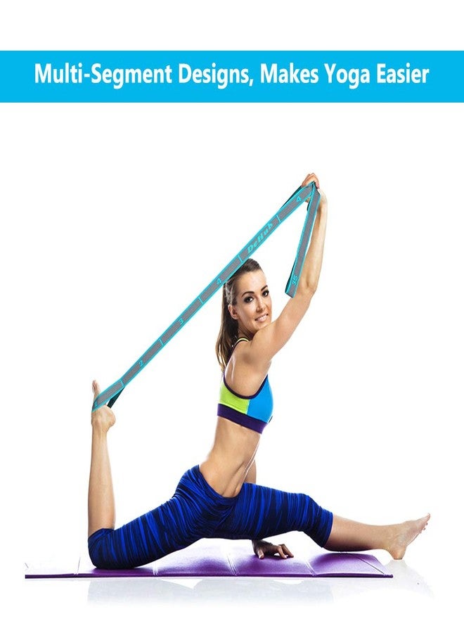 DEHUB Stretch Strap, Elastic Yoga Stretching Strap, Multi-Loop for Physical Therapy, Pilates, Yoga, Dance & Gymnastics Exercise and Flexible Pilates Stretch Band - Image 4