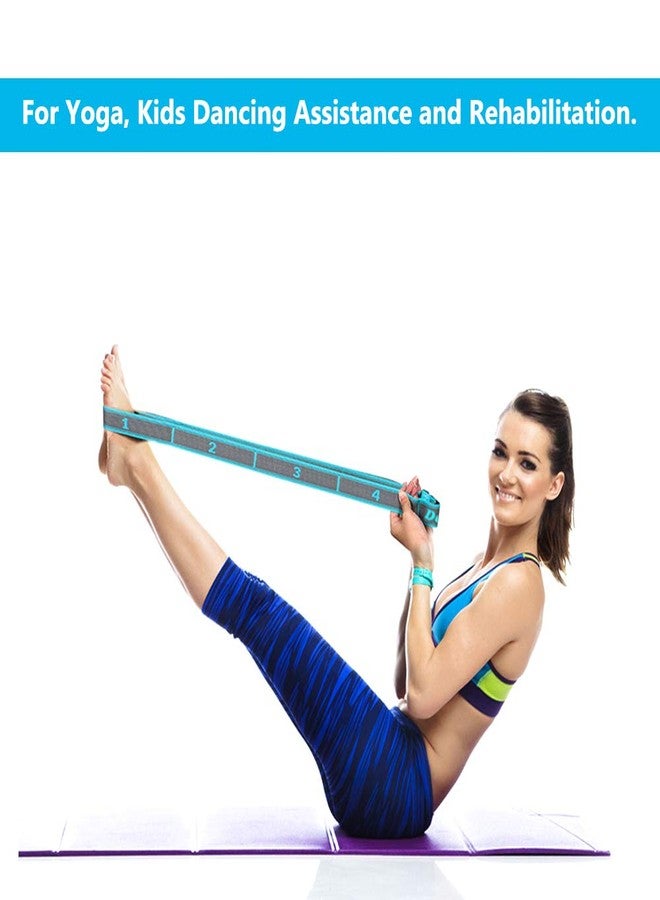 DEHUB Stretch Strap, Elastic Yoga Stretching Strap, Multi-Loop for Physical Therapy, Pilates, Yoga, Dance & Gymnastics Exercise and Flexible Pilates Stretch Band - Image 5