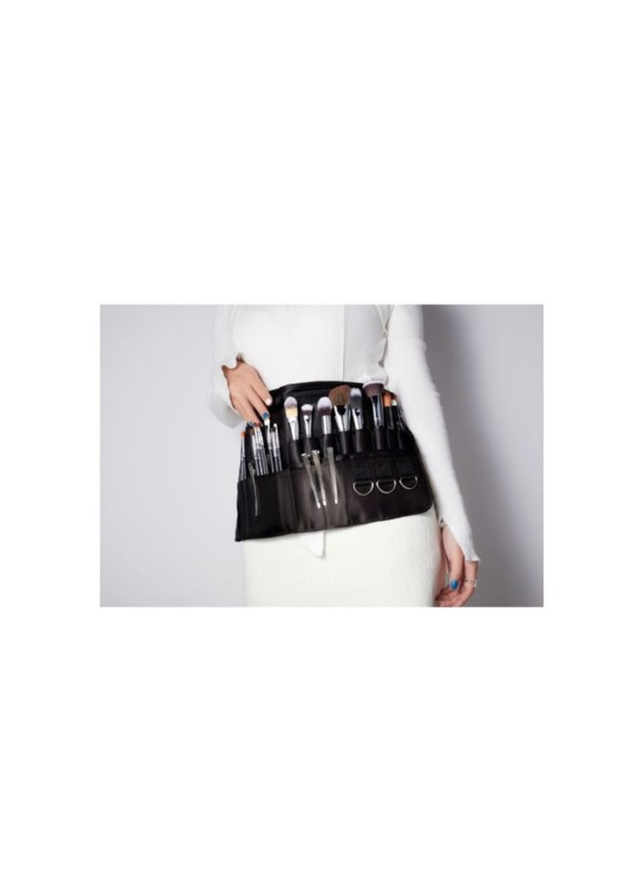 Jessup Makeup-brush Bag Black Apron Belt Professional BB001 With Brush 7Pcs  - Image 3