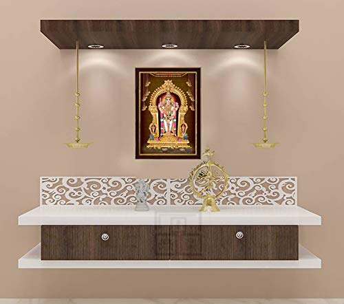 SAF paintings Lord Ayyappa Swamy SAFR6586 Sparkle Coated Digital Print Painting (13.25 inch x 9.25 inch) SAFR6586 - Image 2