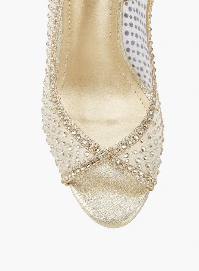 فلورا بيلا من شو إكسبرس صنادل بكعب ستيليتو بحزام خلفي مزين وفتحة عند الأصابع - Image 4