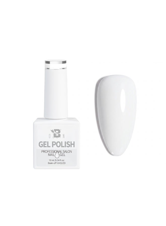 BOZLIN Gel Nail Polish Set, 6 Colors White Pink Black Nude Gel Polish Nail Art Soak Off UV LED Gel Nail Polish Kit, Breathable Nail Polish 10ml - Image 2