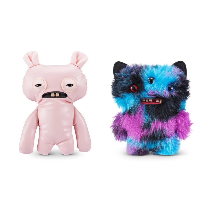 Fuggler Butt Ugly Pets 9-inch Series 1 by ZURU, Funny Ugly Monster Plush Toy (Uncladimir Tootin Cat, Reek-o Cat) - Image 1