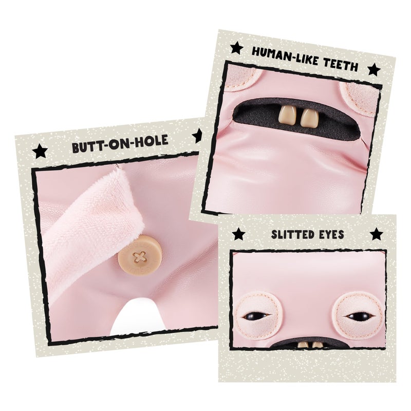 Fuggler Butt Ugly Pets 9-inch Series 1 by ZURU, Funny Ugly Monster Plush Toy (Uncladimir Tootin Cat, Reek-o Cat) - Image 4