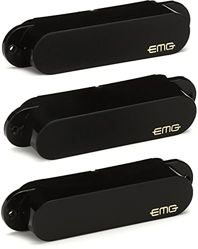 EMG SA Active Single Coil Guitar Pickup Set, Black - Image 4