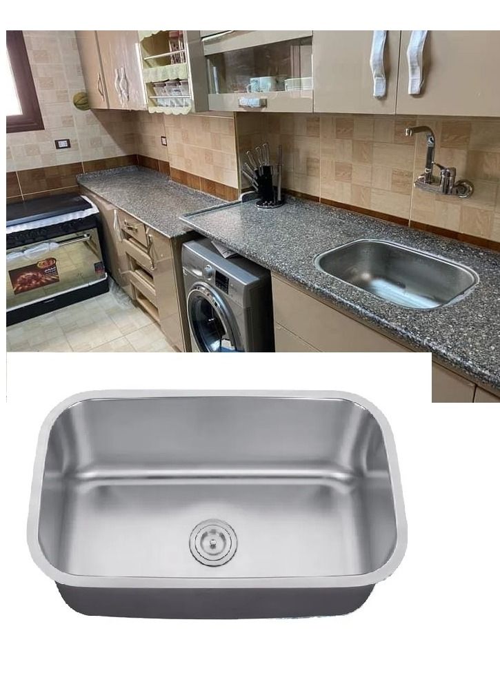 100% حوض مطبخ 75سم × 44 سم من الخارج - Image 2