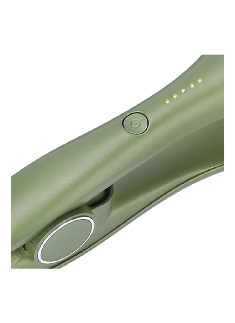 SYOSI - Titanium Ceramic Hair Crimper, PTC Heating Hair Waver 80W Volumizing Crimper Hair Styling Tool Crimping Iron Salon-Grade Hair Waver Crimped Hairstyles Tool for Women Girls, PTC heating 80W (Green) - Image 1
