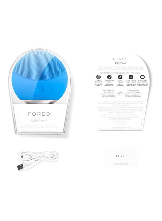 NIBEMINENT Mini 2 Facial Cleansing Brush Blue - Image 4