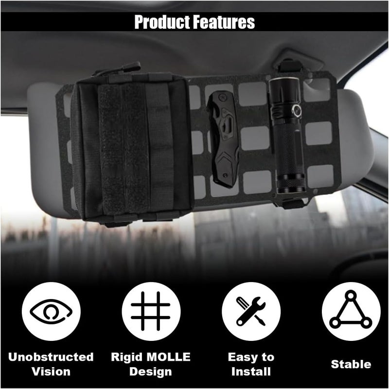 smilfuy Tactical Car Sun Visor Organizer - Image 5