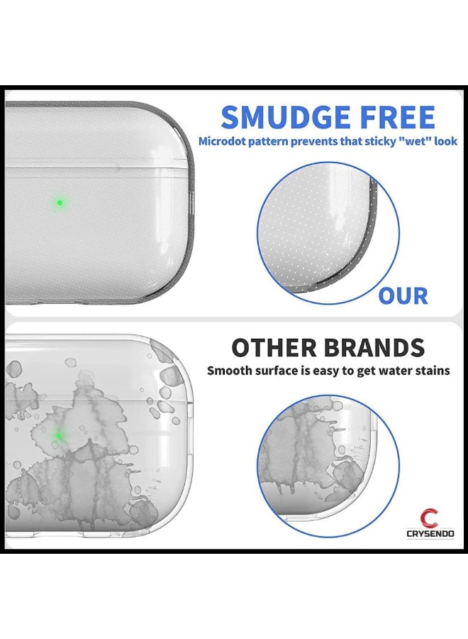 Cover with Cable for AirPods Pro 2 | Durable Case with Detachable Lanyard | Suitable for Wireless & Wired Charging | Polyester Strap + Clear TPU Case Cover (Transparent) - Image 3