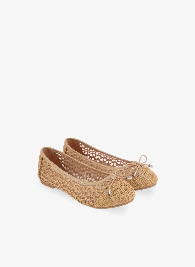 Flora Bella By Shoexpress Flora Bella Girls Bow Accent Ballerina Shoes