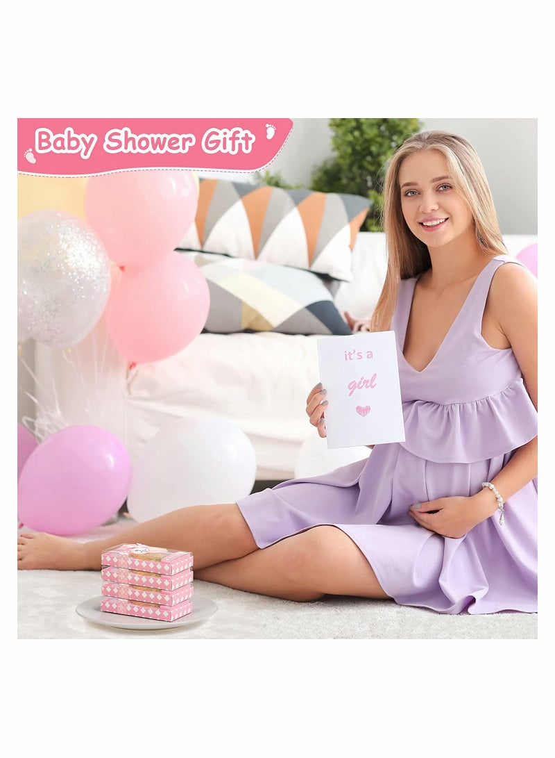 Excefore 6 Pieces Bottle Opener Baby Shower Favor For Guest, Cute Baby Shower Souvenirs with Baby Footprints Neutral Baby Shower Decoration Gender Reveal Party Supplies for Boy Girl (Pink) - Image 4