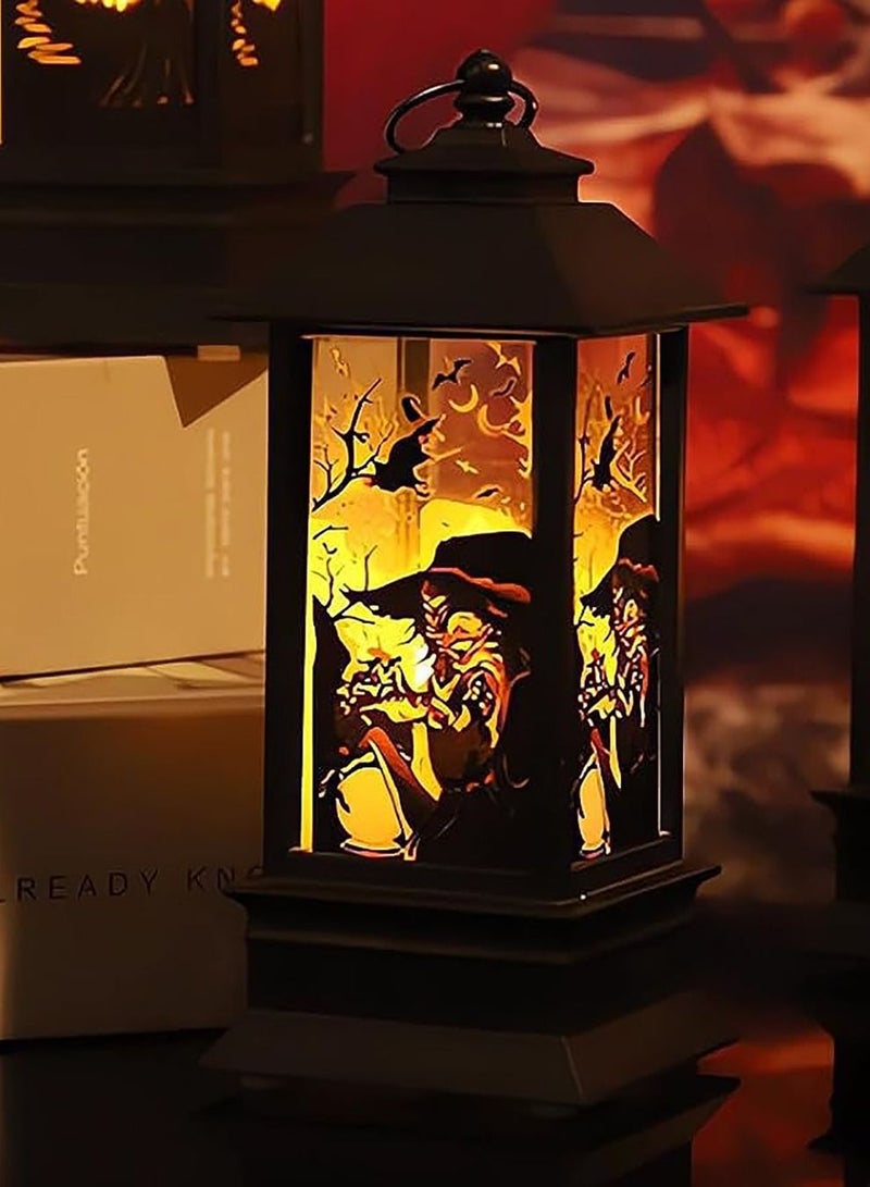 فوانيس LED، فوانيس اليقطين، مناسبة لتخطيط مشهد دعائم الحفلات، تزيين الحدائق، بلاستيك الهالوين (د) - Image 4