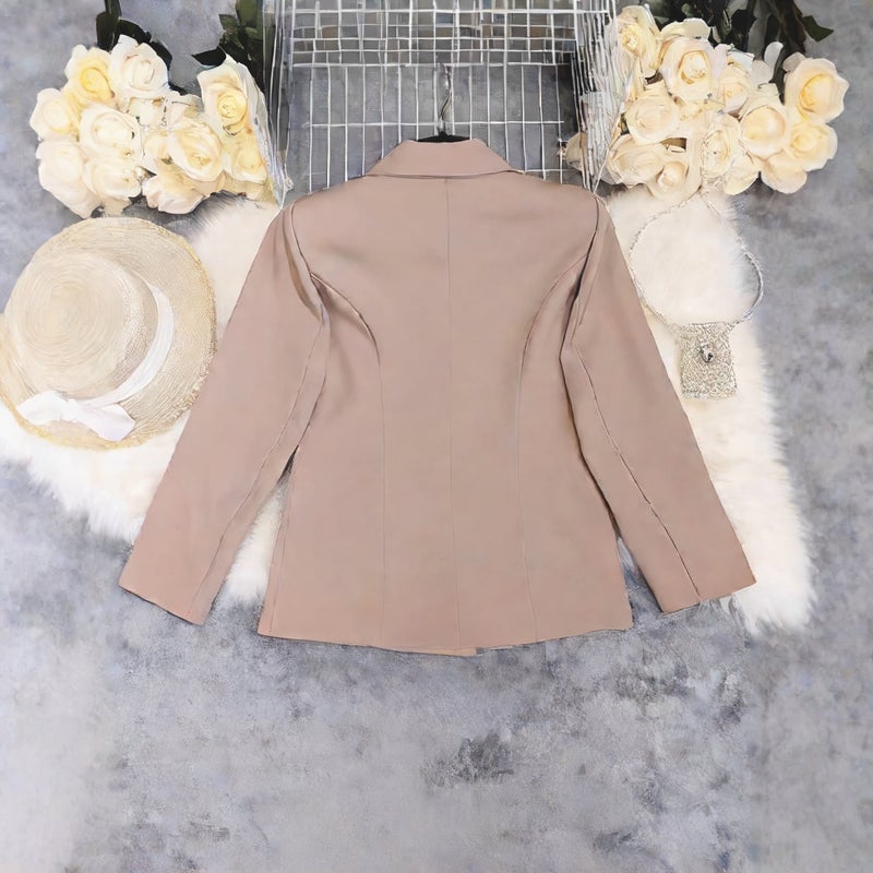 Fashion Long Sleeve Notch Lapel Blazer Suit Jacket - Image 4