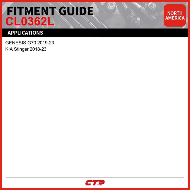 CTR CL0362L Front Left Stabilizer Bar Link for Genesis and Kia Vehicles - Image 3