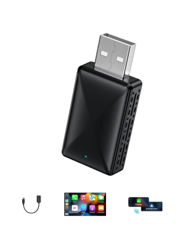 Generic Mini Wireless Carplay Adapter Easy to Set Up and Upgrade Wired CarPlay&Android Auto to Wireless, Connects Quickly, Portable Mini Car Play Dongle, Fit for Cars with Built-in CarPlay  - Image 1