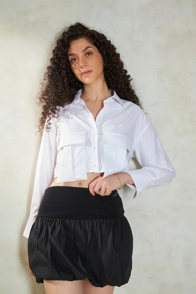 Virgio Virgio A-Line Flared Mini Skirt